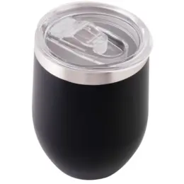300ml Coffee & Wine Tumbler Black Top